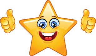 star smiley sticker