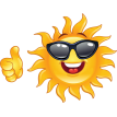 sunny emoticon sticker
