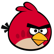 angry bird red sticker