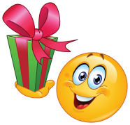 emoticon with gift sticker