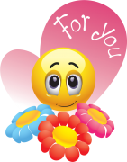 flowers for you sticker