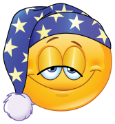 good night emoticon sticker