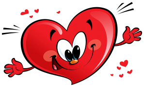 happy heart giving a hug sticker