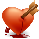 heart arrow sticker