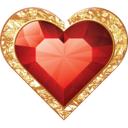 jewelry heart sticker