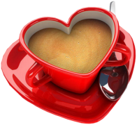 love coffee cup sticker