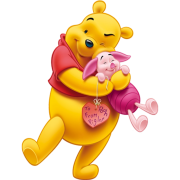 pooh and piglet sticker