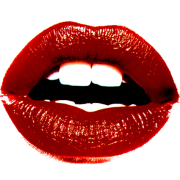 red lips sticker