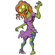 sexy zombie sticker