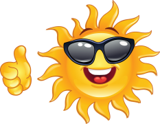 sunny emoticon sticker
