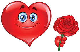 valentine heart with rose sticker