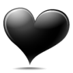 black heart sticker