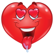 in love heart sticker