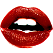 red lips sticker