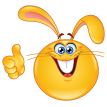 Easter Bunny - Thumb Up