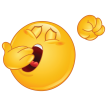 yawning emoticon sticker