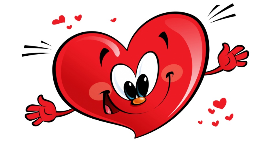 cartoon happy heart